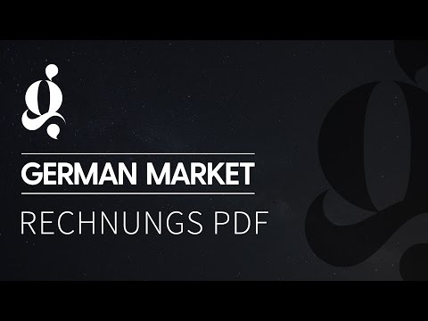 German Market - Rechnungs PDF