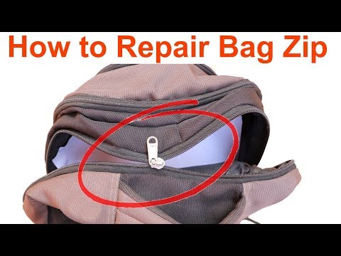 How to repair a bag zip