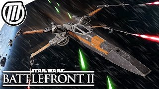 Star Wars Battlefront 2: Poe Dameron's Black X-Wing Gameplay