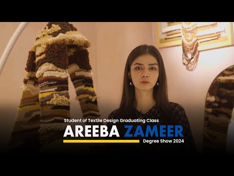 Areeba Zameer | Textile Design Technology Thesis 2024 | The Dance of Nature
