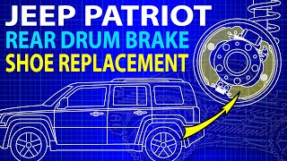 Jeep Patriot Rear Drum Brake Shoe Replacement