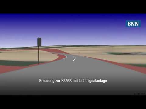 Animation zur Südumfahrung Bretten