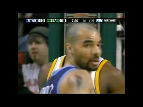 Ray Allen 54 pts-Seattle Supersonics Vs Utah Jazz