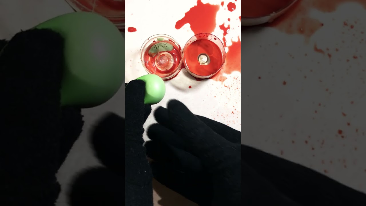 Mint Green + Scarlet Color = ? Amazing color mixing !#ColorMixing, #Relaxation, #ASMR, #Calming