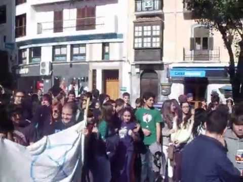 VÍDEOS de la Manifestación estudiantil en Algeciras