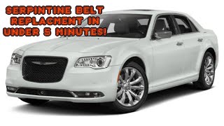 2011+ Chrysler 300c serpentine belt replacement (3.6L under 5 min job)