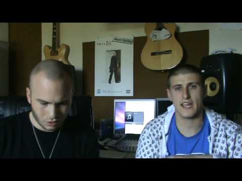 hybrid x and mc sez freestyling in studio 2009