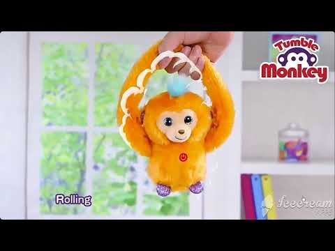 Мягкая игрушка Bambi Обезьяна интерактивная (MP 2304 violet)