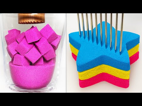Very Satisfying and Relaxing Compilation 346 Kinetic Sand ASMR