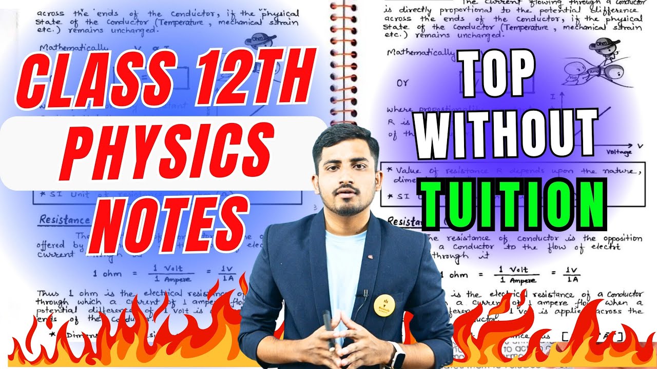 ये Notes से Exam मे फोड दोगे 🔥Class 12th Mh-Board Complete  Physics  Notes PDF