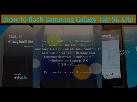 How to flash Samsung Galaxy Tab S6 Lite Android 11 | Flashing firmware with Odin3 flashing tool