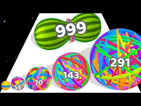 FLEXY EVOLUTION RUNNER - Level Up RubberBall Max Level Gameplay (Flexy Runner: Rubber Ball Run Game)