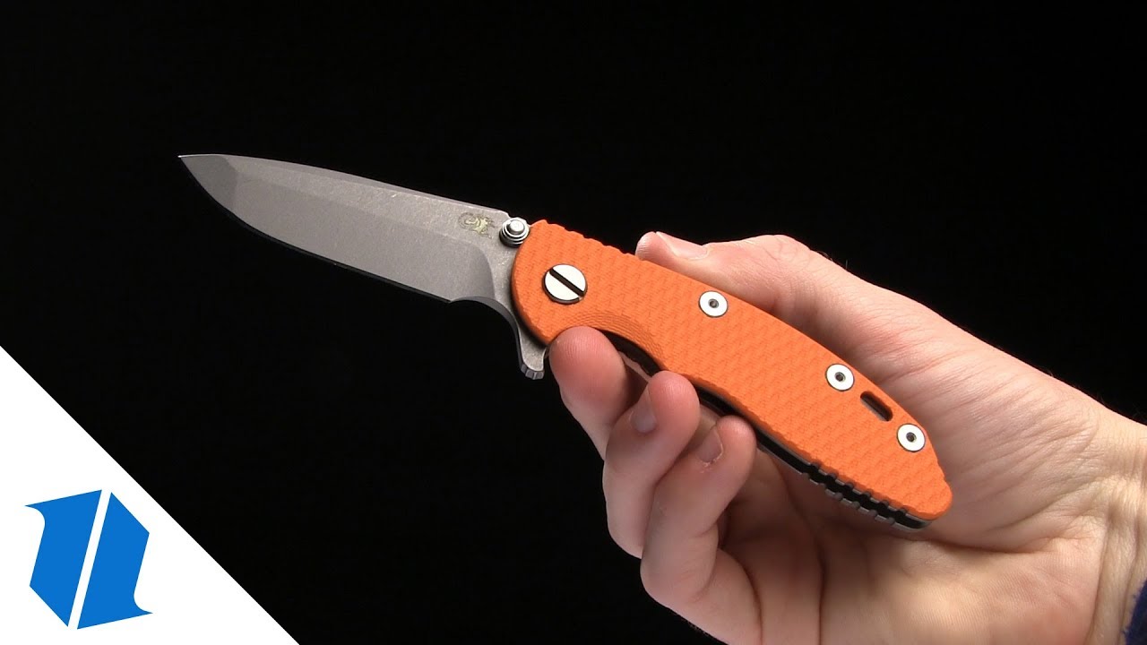 Hinderer Knives XM18 3.0 Harpoon Tanto Knife Black G10 (Working