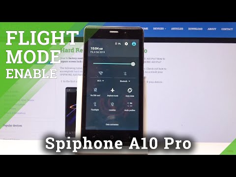 How to Activate Flight Mode in SPIPHONE A10 Pro - Airplane Mode