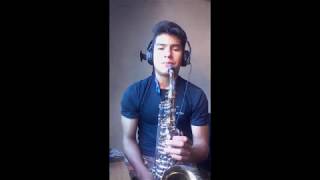 Aunque no sea conmigo Julio Preciado solo de saxofon