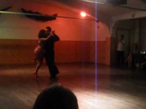  Felipe Zarzar  and  Mamié Sancy  are  dancing  to  the  tango  "  Bien Pulenta  "