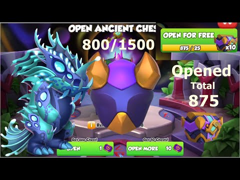800/1500 Ancient Solum Dragon-Dragon Mania Legends | Opened 154 more new chest | DML