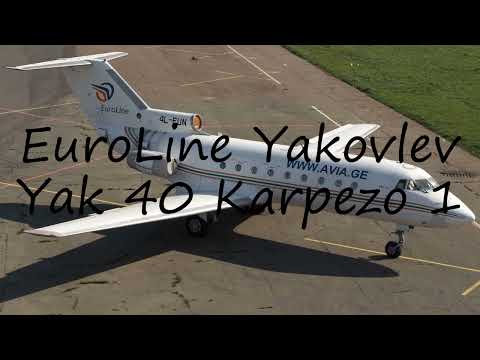 How to pronounce EuroLine Yakovlev Yak 40 Karpezo 1 in Russian?