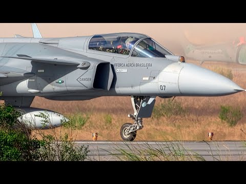 SUPERSONIC THUNDER! ✈️ F-39 Gripen, F-16 & F-15 Sequential Takeoffs