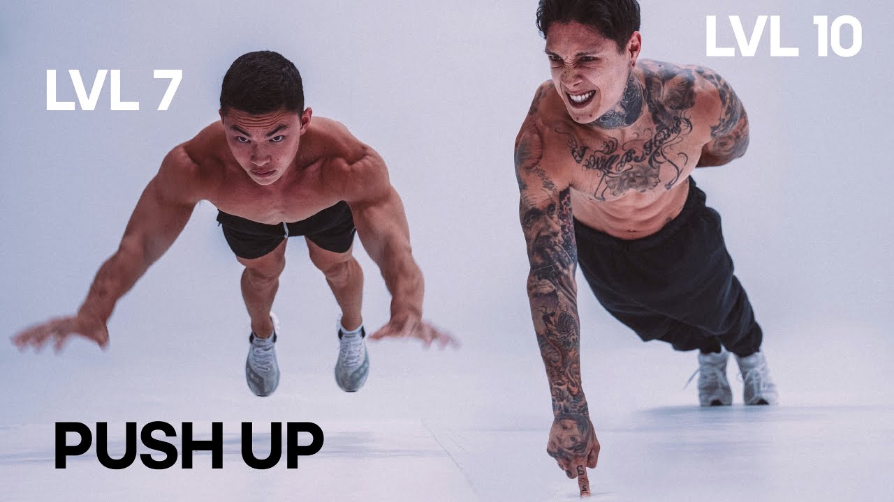 Bodybuilder Tries PUSH-UPS LVL 1-10 Ft Tristyn Lee