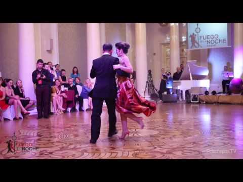  Fabian Peralta  and  Josefina Bermudez Avila  are  dancing  at  Fuego de la Noche Kazan  in  2016