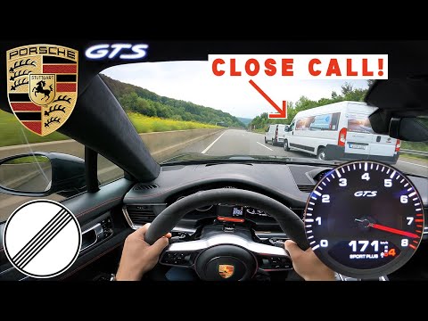 2021 PORSCHE PANAMERA GTS SPORT TURISMO TOP SPEED ON GERMAN AUTOBAHN🏎 BRUTAL GEAR CHANGES!
