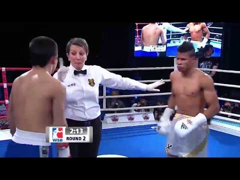 52kg Bakhtovar NAZIROV (Russian Boxing Team) vs Gerardo CERVANTES (Domadores de Cuba)