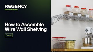 Regency Wire Wall Shelving Assembly