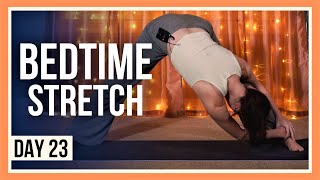 15 min Evening Yoga Flow – Day #23 (BEDTIME YOGA FULL BODY)