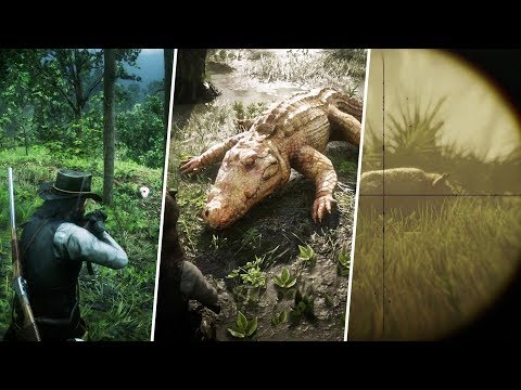 Red Dead Redemption 2 - Hunting the Legendary Gator, Coyote & Boar