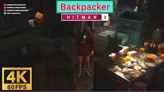 Backpacker- Three Headed Serpent Santa Fortuna (Hitman 2) full walkthrough 4k 60fps||