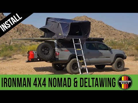 HOW TO INSTALL A ROOF TOP TENT & 270 AWNING | IRONMAN 4X4 NOMAD RTT AND DELTAWING 270 FREE AWNING