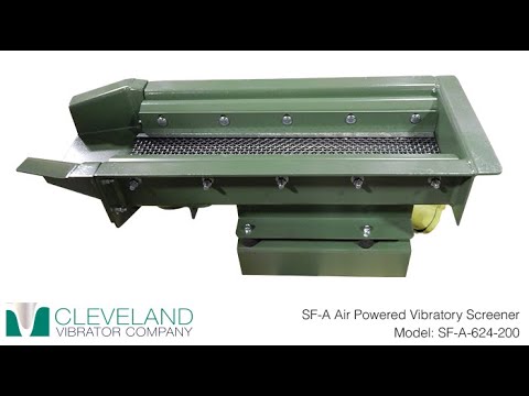 Air-Powered Vibratory Screener for Settling Plastic Pellets - Cleveland Vibrator Co.