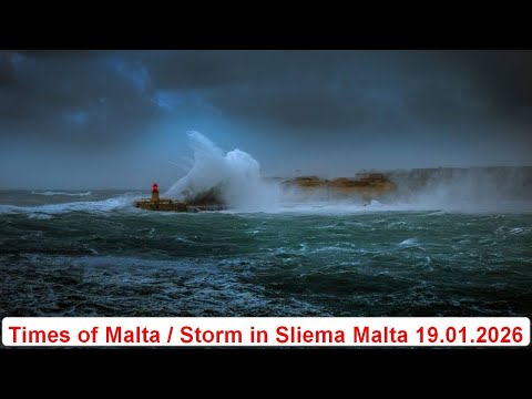 Times of Malta  / Storm in Sliema Malta 19 01 2026