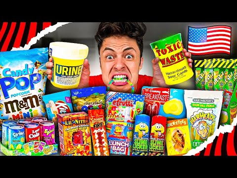 Trying the most bizarre candies in the United States!