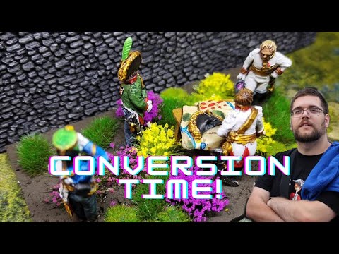 Converting Napoleonic Wars 28mm Austrian General Staff Vignette from Perry Miniatures French pack