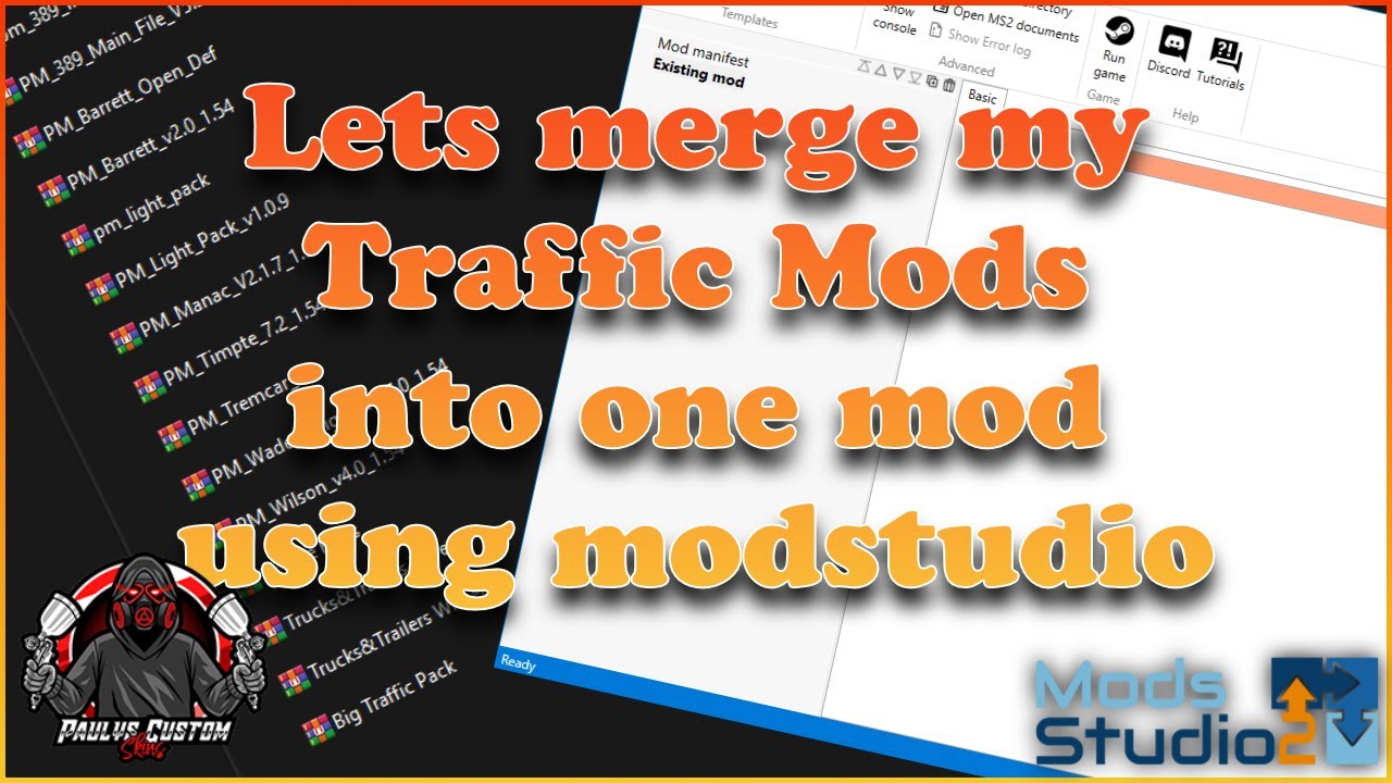Lets Merge my traffic mods on ATS into 1 file,using modstudio.