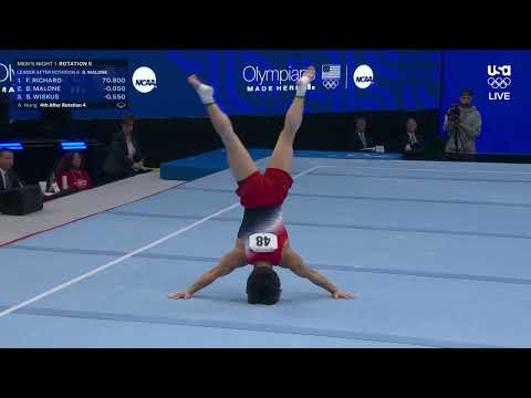 Asher Hong was hype after his floor | U.S. Olympic Gymnastics Trials