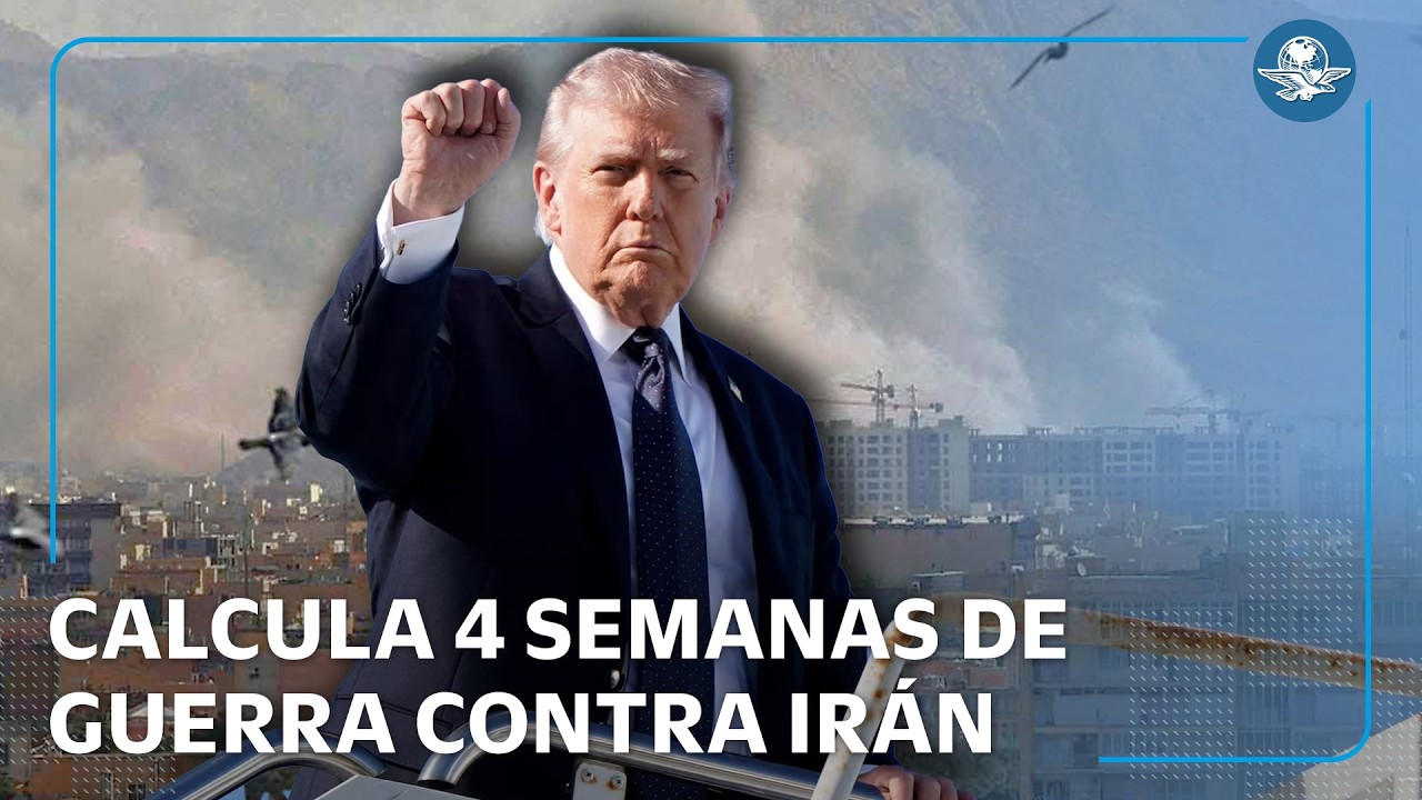 Trump prevé que ofensiva contra Irán dure cuatro semana