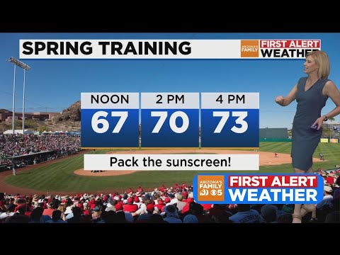 AZFAMILY FIRST ALERT WEATHER 12PM UPDATE FOR MONDAY 03/27/2023