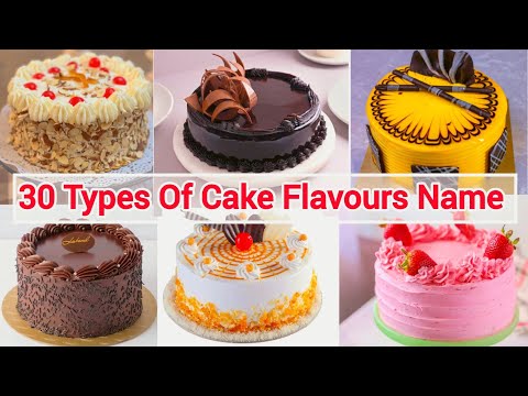 30 Types Of Cake Flavours Name List ।। Pranmina's Mini Kitchen ।।