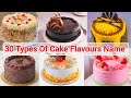30 Types Of Cake Flavours Name List Pranmina S Mini Kitchen