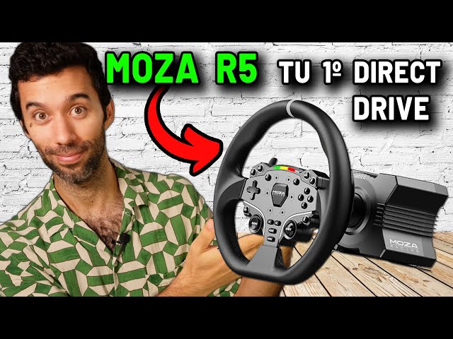 Vídeo relacionado con MOZA R5 - Juego de simulador de carreras para juegos de 5.5 Nm, base de rueda de transmisión directa, inmejorable rígida y duradera de 11 pulgadas, rueda de carreras ES SR-P Lite, pedal dual y