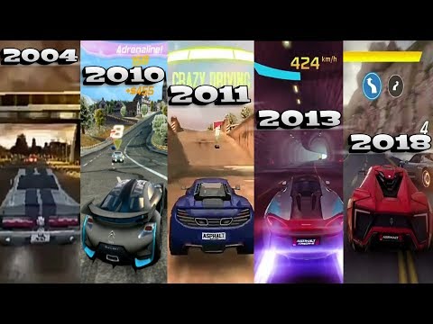 Asphalt History 2004-2018 | Asphalt Graphics Evolution 2004-2018