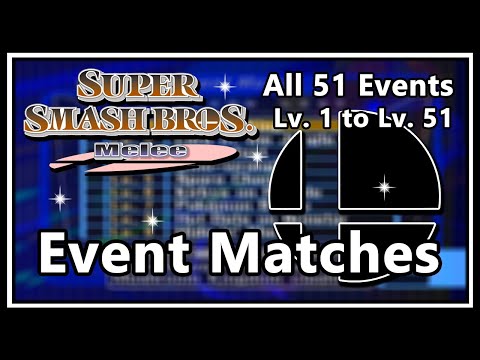 Super Smash Bros. Melee - Event Matches | All 51 Events (Lv. 1 - Lv. 51)