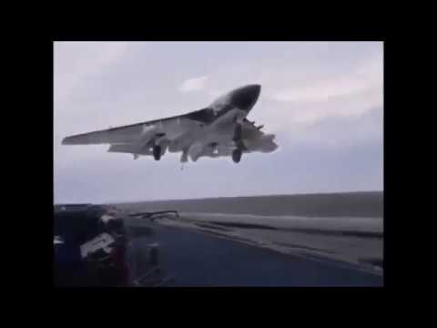 Royal Navy Fleet Air Arm Sea Vixen on the HMS Hermes (R12) (c1960)