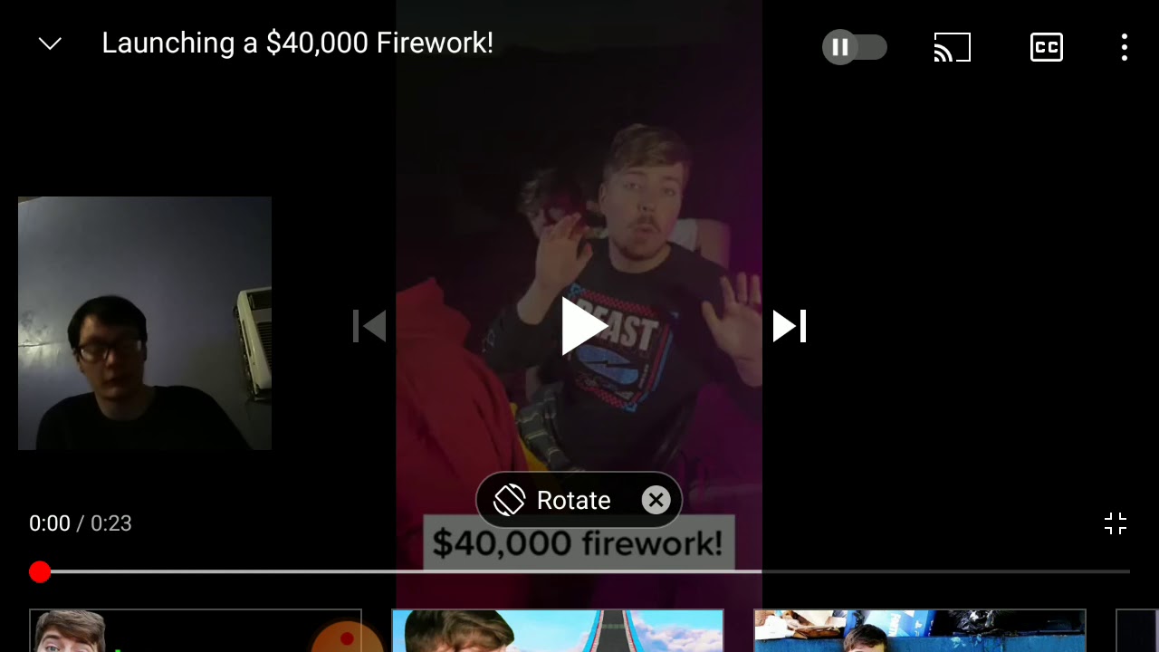 launching a 40,000 firework Mr beast reaction