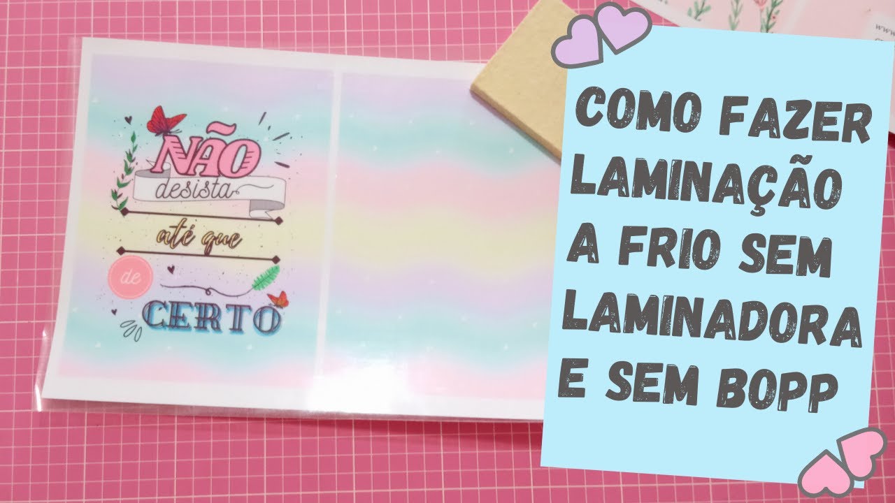Como fazer laminação a frio em capa de agendas e cadernos sem laminadora