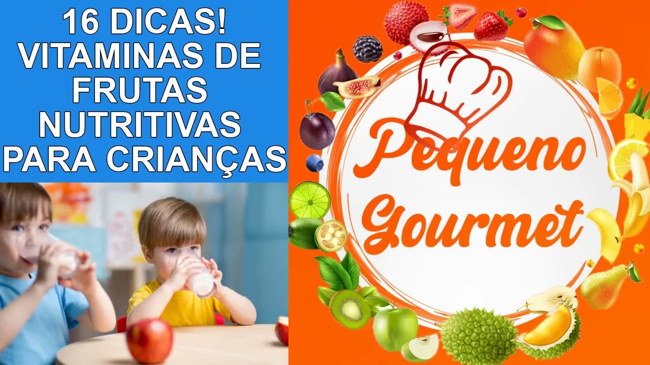 16 DICAS! VITAMINAS  DE FRUTAS NUTRITIVAS PARA CRIANÇA