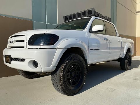 1st Gen Toyota Tundra 4x4 limited with a SRM 100 Go Rhino roof rack installation.